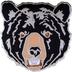 Bear Head Pin 1"
