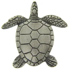 Turtle Pin Pewter 1"