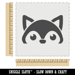 Peeking Fox Wall Cookie DIY Craft Reusable Stencil
