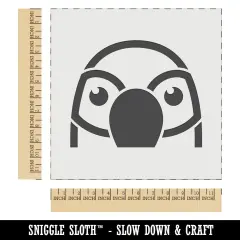 Peeking Parrot Bird Wall Cookie DIY Craft Reusable Stencil
