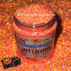 "Freedom Of Peach Chunky&rdquo; (Medium Cut)- Luminous Reflective Glitter Collection