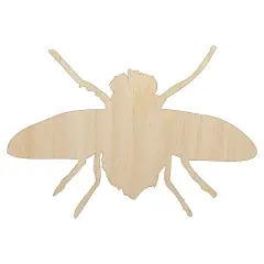 Fly Insect Sketch Unfinished Wood Shape Piece Cutout for DIY Craft Projects