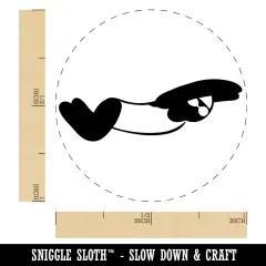 Swimming Swimmer Butterfly Stroke Self-Inking Rubber Stamp for Stamping Crafting Planners Black