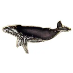 Humpback Whale Pin 1"