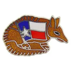 Texas Armadillo Pin 1"