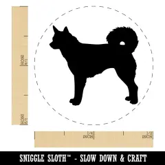 Alaskan Klee Kai Dog Solid Self-Inking Rubber Stamp Ink Stamper for Stamping Crafting Planners Pink