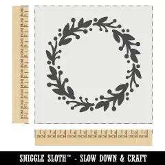 Wreath Decorative Wall Cookie DIY Craft Reusable Stencil