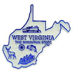 West Virginia Refrigerator Magnet 2"