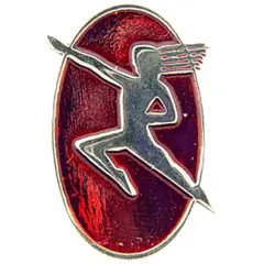 Hiawatha Logo Railroad Pin 1"