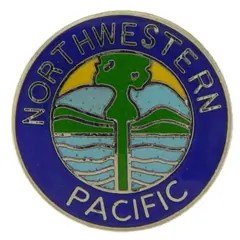 NorthWestern Pacific Railroad Pin 1"