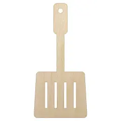 Spatula Cooking BBQ Unfinished Wood Shape Piece Cutout for DIY Craft Projects