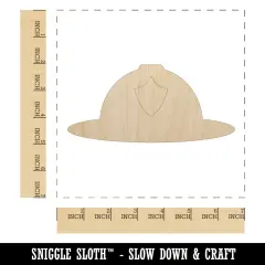 Fire Helmet Fireman Firefighter Unfinished Wood Shape Piece Cutout for DIY Craft Projects