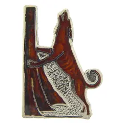 Plott Hound Pin Black 1"