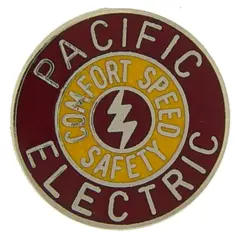 Pacific Electric Railroad Pin 1"