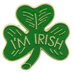 I'm Irish Clover Pin 1"