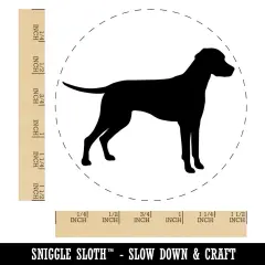 Dalmatian Dog Solid Self-Inking Rubber Stamp for Stamping Crafting Planners Black
