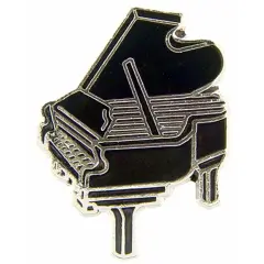 Grand Piano Pin Black 1"