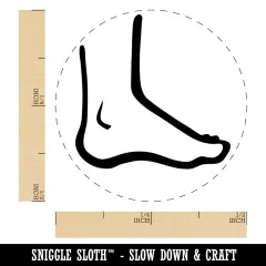 Human Foot Feet Anatomy Body Part Self-Inking Rubber Stamp Ink Stamper for Stamping Crafting Planners Fuchsia