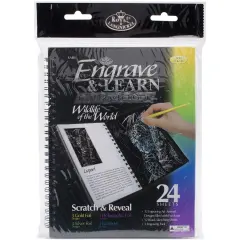 Royal & Langnickel(R) Engraving Art Travel Book-Wildlife Of The World