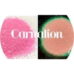 Polyester Glitter - Carnation - Glow in the Dark by Glitter Heart Co.&trade;