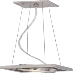 Hawk 1-Light Pendants Mounted Pendant Light Fixture in Brushed Nickel Finish3000K