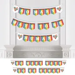 Big Dot of Happiness So Many Ways to Be Human - Pride Party Bunting Banner - Party Decorations