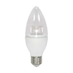 Satco 3.5w 120v B11 LED Clear 300Lm 3000k Warm White E26 Base Dimmable Bulb