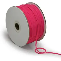 1/8" Soft Knit Elastic Cord - 100 Yard Spool Fuchsia