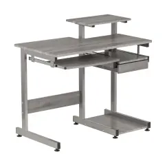 Techni Office Solutions 37.75" Gray Computer Workstation Desk