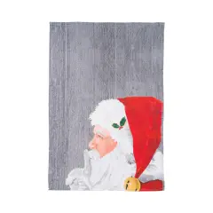 Secret Santa Printed Flour Sack Kitchen Towel Dishtowel