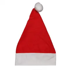 Northlight Red and White Unisex Adult Christmas Santa Hat Costume Accessory - Small