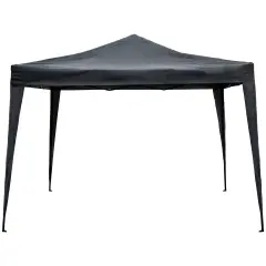 Northlight 10' x 10' Pop-Up Outdoor Canopy Gazebo Gray
