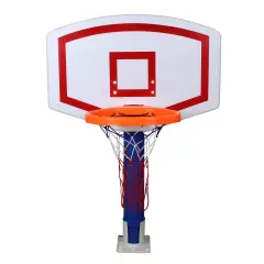 Swim Central 24" White and Blue Water Sports Jammin Basketball Poolside Above-Ground Swimming Pool Game