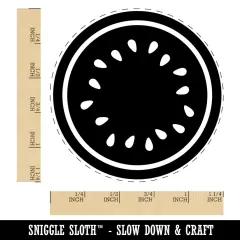 Inside of Whole Melon Rubber Stamp for Stamping Crafting Planners