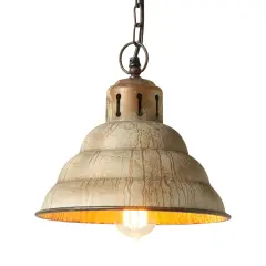 Irvins Country Tinware Vintage Verdegris Pendant Green