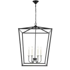 Maddox 6 light Black chandelier