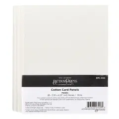 Spellbinders BetterPress Letterpress A2 Cotton Card Panels-Pebble 25/Sheets