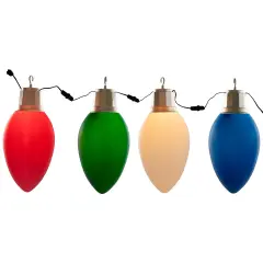 Northlight Lighted Blow Mold C7 Bulbs Christmas Decorations - 20" - Set of 4 Multi