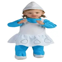 The Costume Center Blue and White Smurfette Infant Halloween Costume - One Size