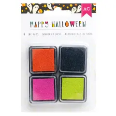 American Crafts Happy Halloween Ink Pads-4/Pkg