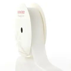 1" Velvet Ribbon (5yd & 25yd Spool Lengths) White