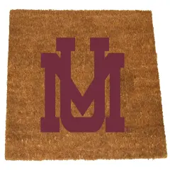 Memory Company NCAA Montana Grizzlies Rectangular Coir Door Mat 29.5" x 19.5" Brown