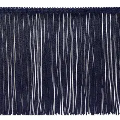 10 Yards of 6" Chainette Fringe Trim | 10 yard cut Navy Blue