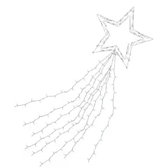 Hofert Lighted Shooting Star Outdoor Christmas Decoration - 22' - Clear Lights White