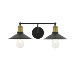Etude2 light brass and black Wall Sconce