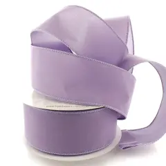 2.5" Wired Suede Velvet Ribbon Dusty Lilac