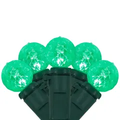 Northlight LED G12 Berry Christmas Lights - Green - 16' Green Wire - 50 ct
