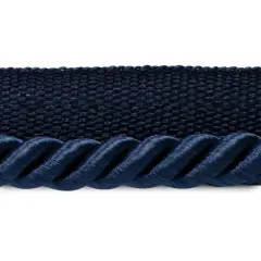 5 yards of Emmerson 1/4" Twisted Lip Cord Trim | 5 yard cut Denim