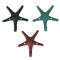 Cast Iron Starfish Decorative Wall Hooks
