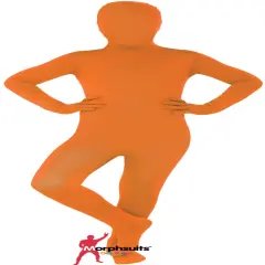 morphsuits kids Morphsuits Original Solid Orange Kids Halloween Costume - Small
